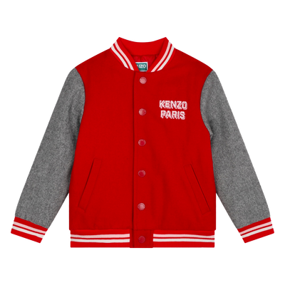 Embroidered Woolen Jacket KENZO KIDS GIRL