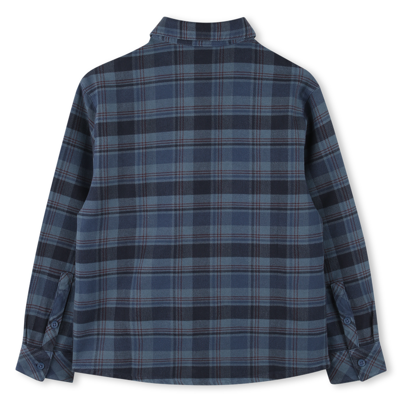 Checked Cotton Shirt Jacket TIMBERLAND 
                    BOY