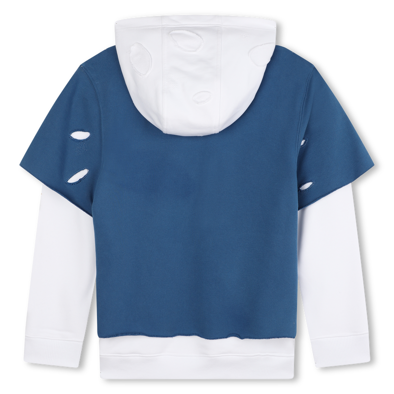 Layered Used-Effect Sweatshirt GIVENCHY 
                    BOY