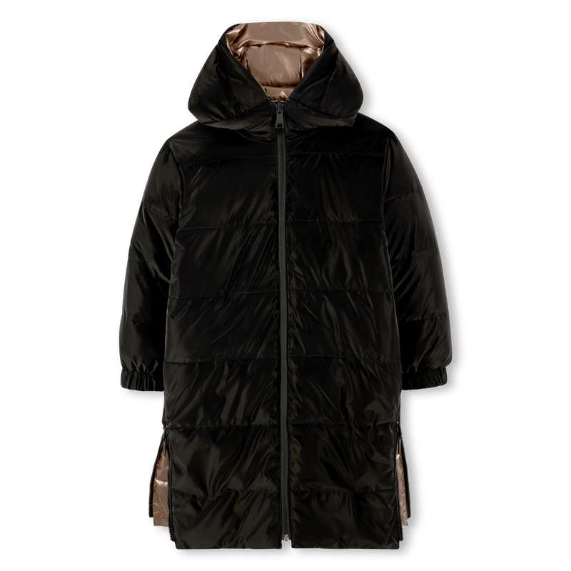 Long reversible down jacket KARL LAGERFELD KIDS 
                        GIRL