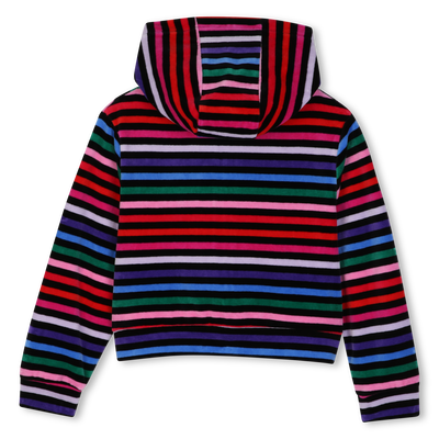 Velvet hooded cardigan SONIA RYKIEL GIRL