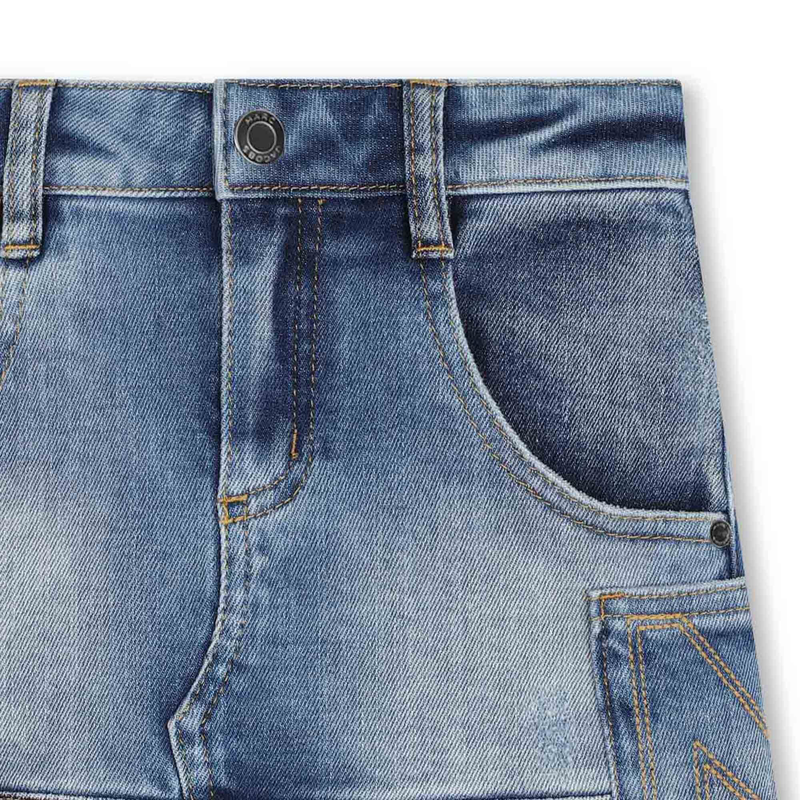 Worn-Look Denim Skirt MARC JACOBS 
                    GIRL