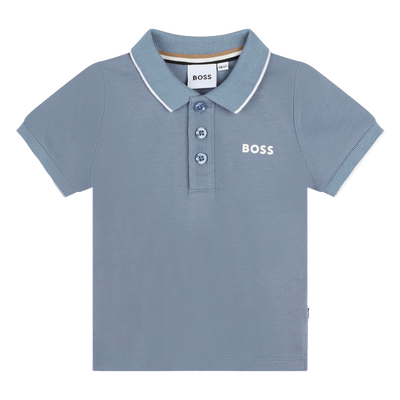 Plain Cotton Piqu&eacute; Polo BOSS BOY