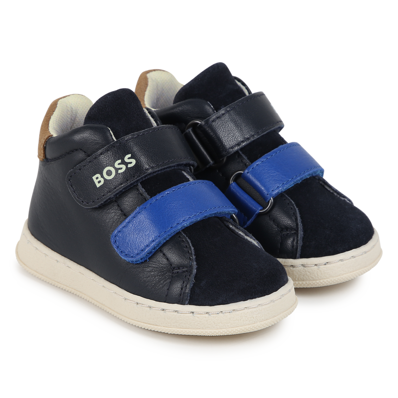 Leather Velcro Sneakers BOSS 
                    BOY