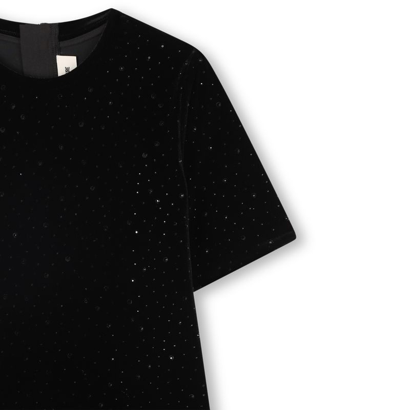 Velvet T-shirt dress ZADIG & VOLTAIRE 
                        GIRL