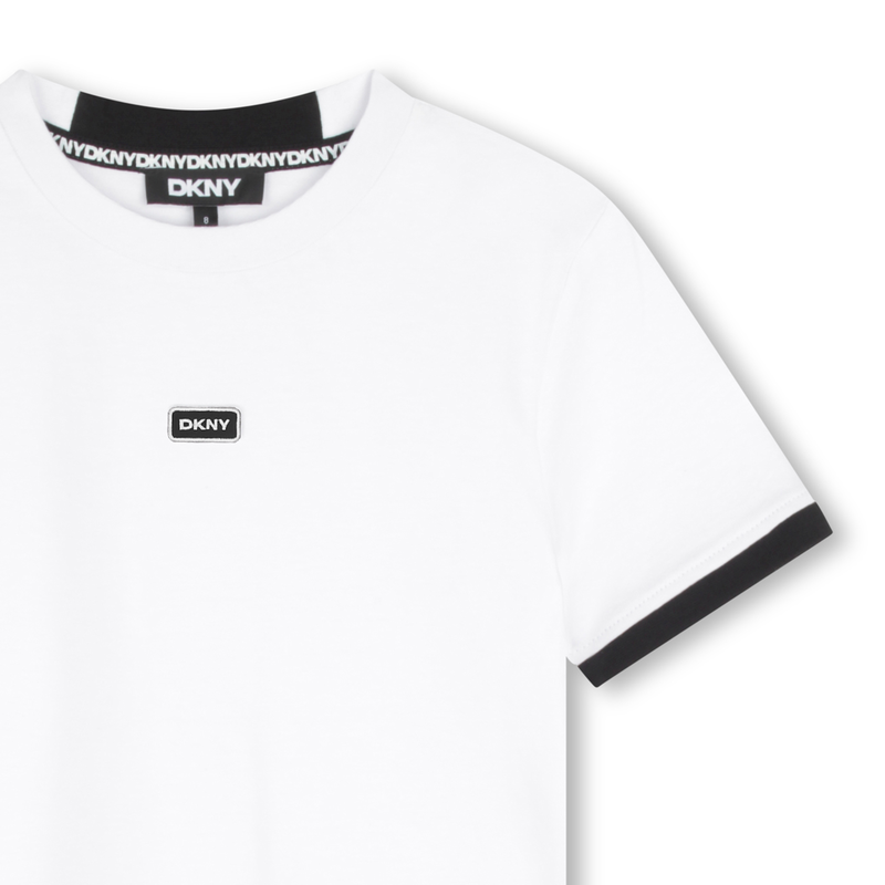 Two-Tone Cotton T-Shirt DKNY 
                    UNISEX