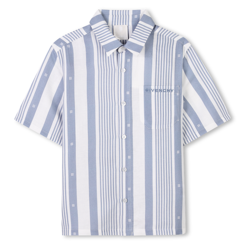 Linen blend shirt and shorts GIVENCHY 
                    BOY