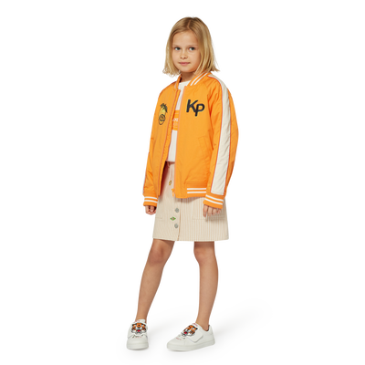 Patched cotton skirt KENZO KIDS GIRL