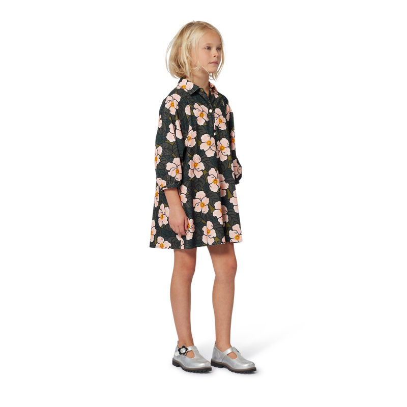 Long puff sleeve dress KENZO KIDS 
                    GIRL