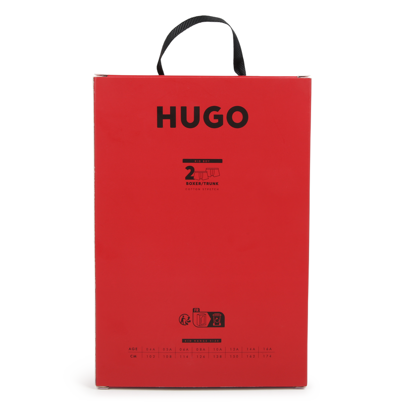 Cotton Boxers (Pack Of 2) HUGO 
                    BOY