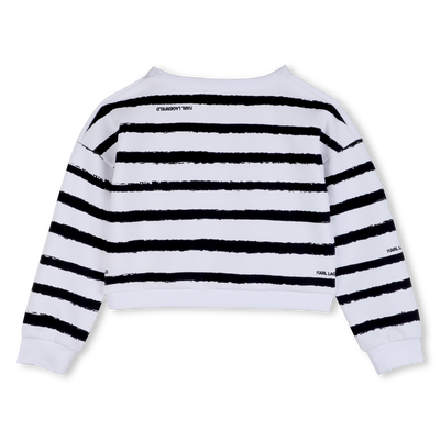 Striped Sweatshirt KARL LAGERFELD KIDS GIRL