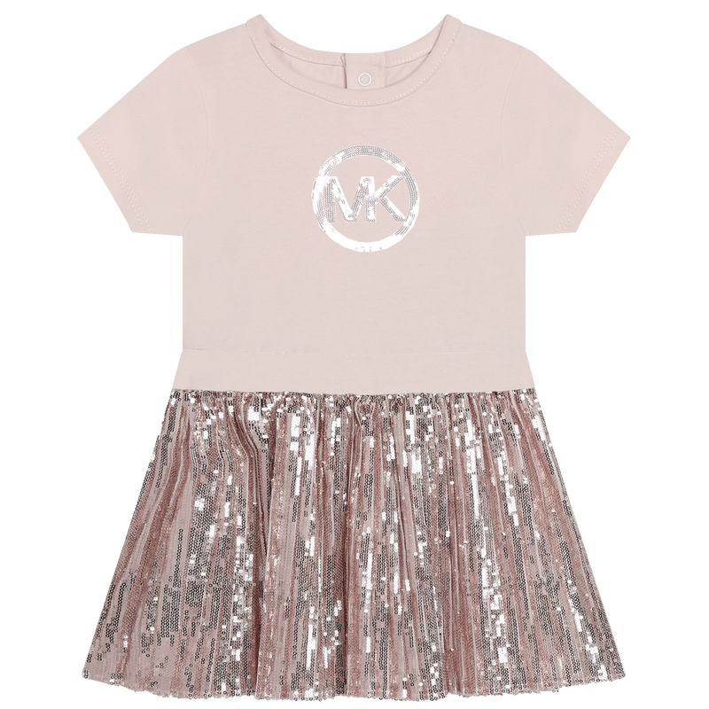 Decorative Two-Material Dress MICHAEL KORS 
                    GIRL