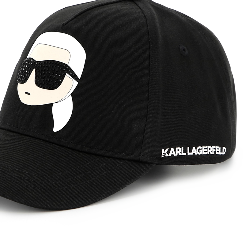Adjustable cotton baseball cap KARL LAGERFELD KIDS 
                        GIRL