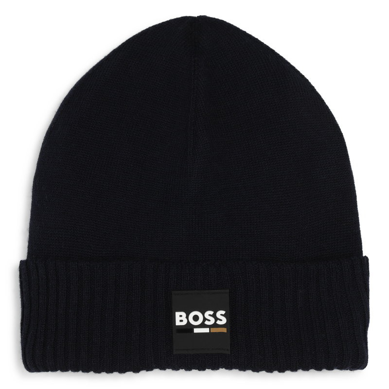 Knitted Fold-Up Beanie BOSS 
                    BOY