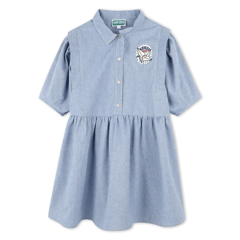Cotton shirt-dress KENZO KIDS 
                    GIRL
