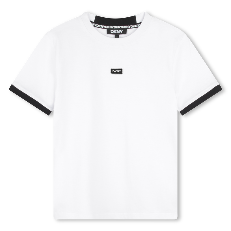 Two-Tone Cotton T-Shirt DKNY 
                    UNISEX