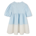 Two-color flared dress KENZO KIDS 
                    GIRL