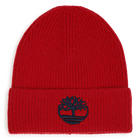 Knitted beanie, RED, hi-res