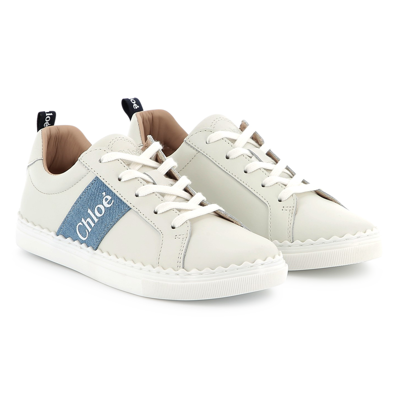 Leather lace-up sneakers CHLOE 
                    GIRL