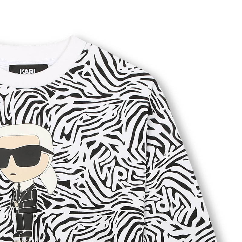 Zebra print sweatshirt