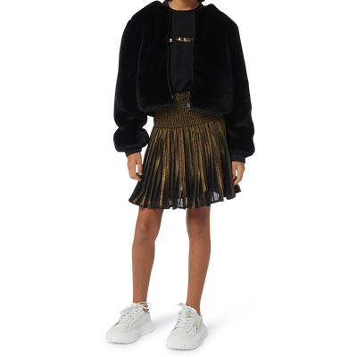 Multi-Material Dress KARL LAGERFELD KIDS GIRL