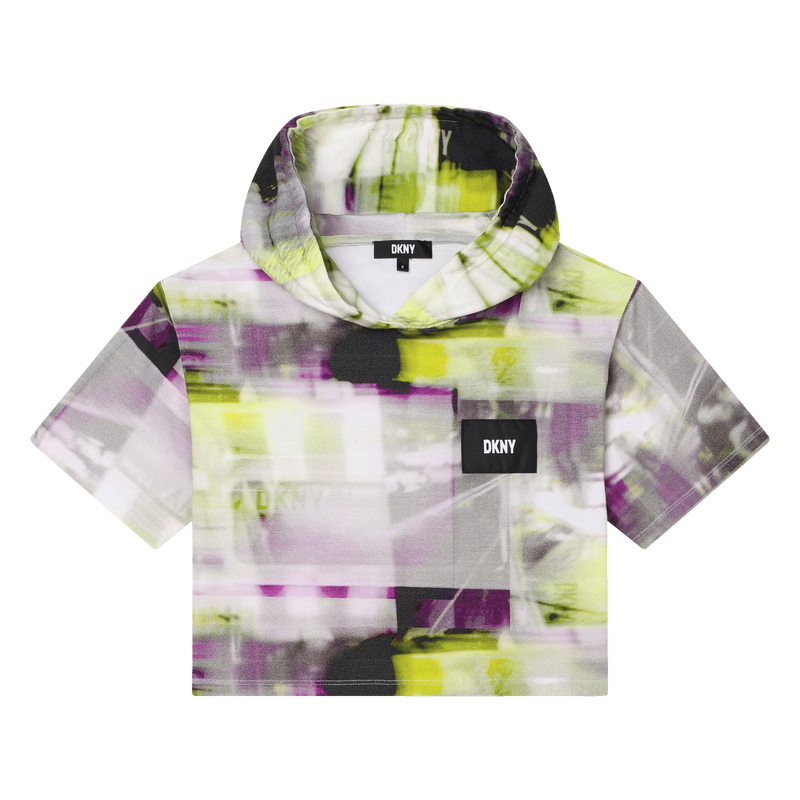 Hooded cotton T-shirt DKNY 
                    GIRL