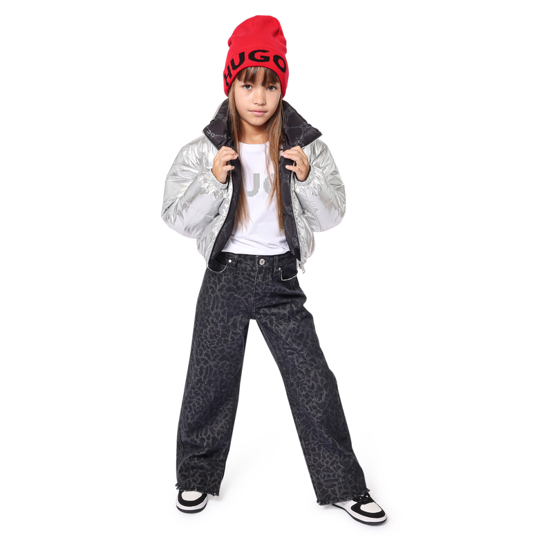 Knit Roll-Up Cuff Hat HUGO 
                    UNISEX