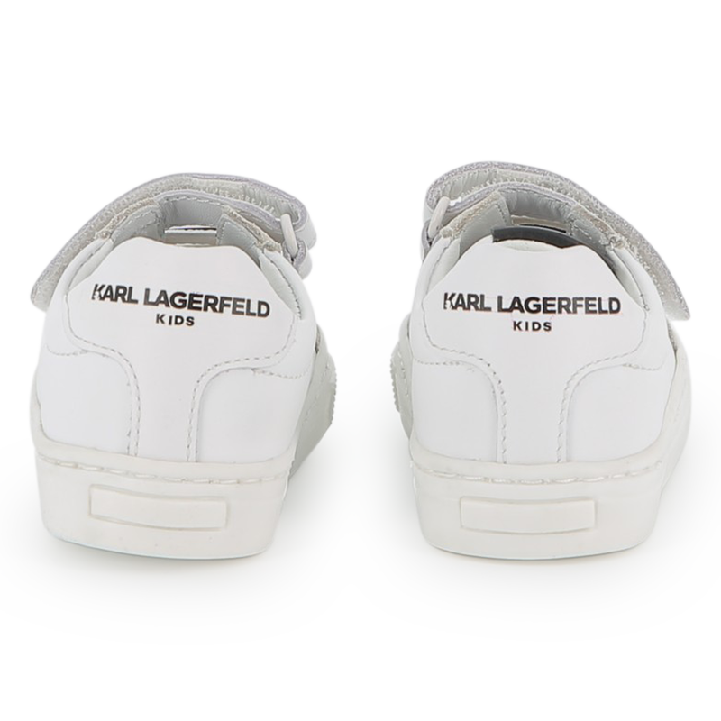 Low-top cowhide sneakers KARL LAGERFELD KIDS 
                    UNISEX