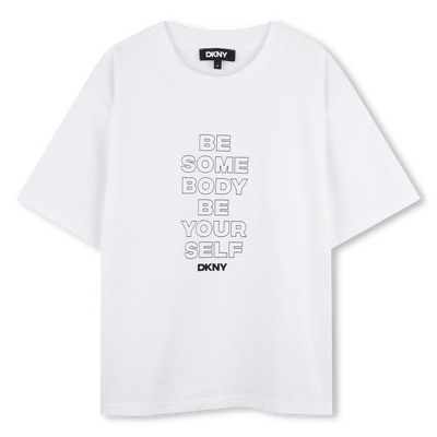 Short-sleeved cotton T-shirt DKNY GIRL