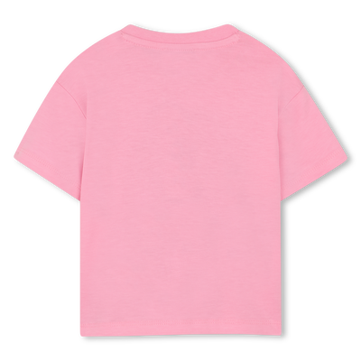 T-SHIRT WITH SNAP ON THE SHOULDER KENZO KIDS GIRL