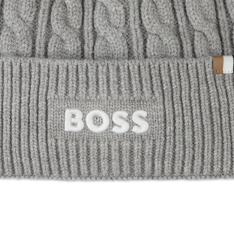 Cable knit beanie BOSS 
                        BOY