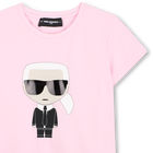 Choupette Print T-Shirt KARL LAGERFELD KIDS 
                    GIRL