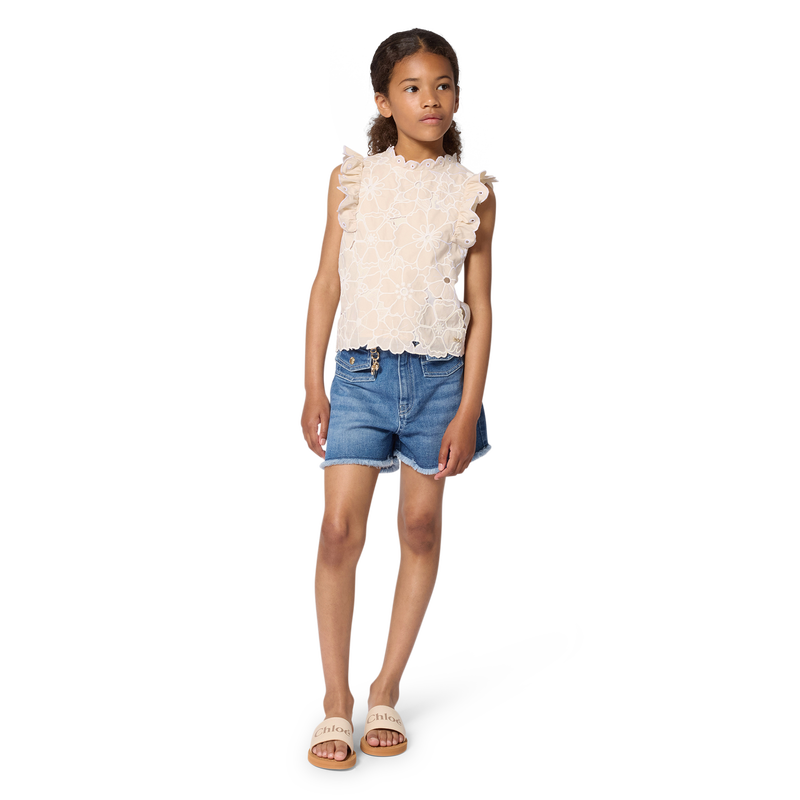 Floral Embroidery T-Shirt CHLOE 
                        GIRL