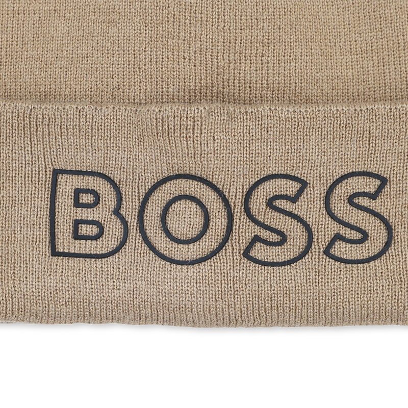Knitted hat with logo BOSS 
                    BOY