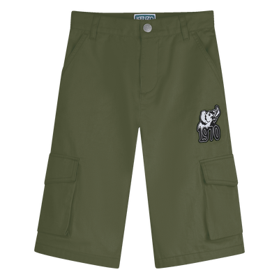 BERMUDA SHORTS WITH PATCH POCKETS KENZO KIDS BOY