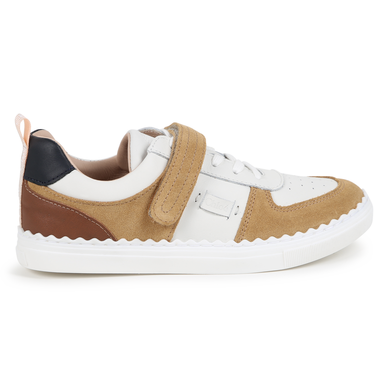 Leather Lace-Up Sneakers CHLOE 
                    GIRL