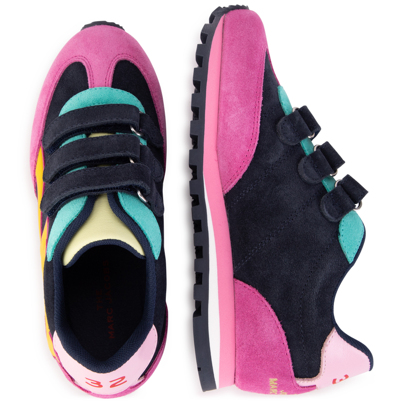 MARC JACOBS Leather velcro trainers