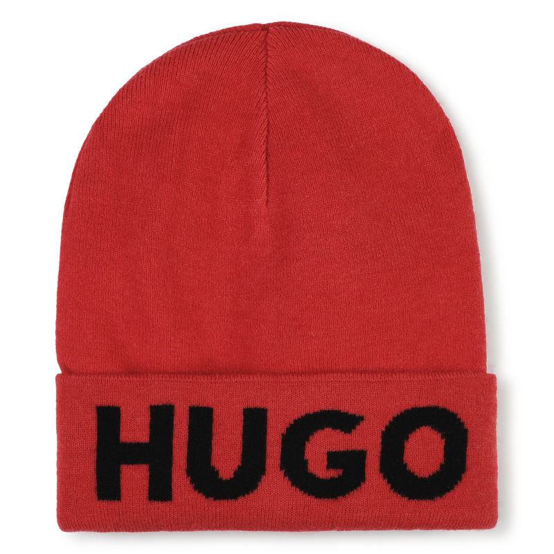 Knit Roll-Up Cuff Hat HUGO 
                    UNISEX