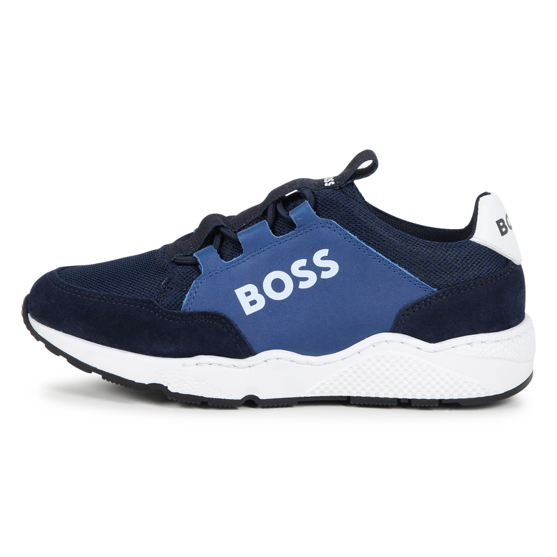 Elasticated Lace-Up Sneakers BOSS 
                        BOY