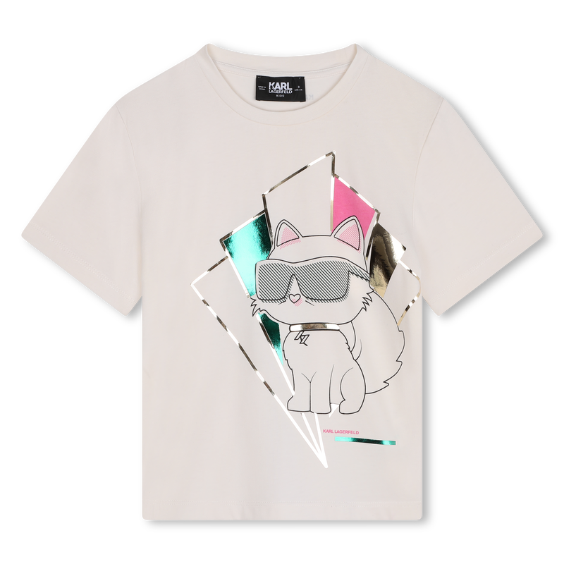 Choupette Graphic Tee KARL LAGERFELD KIDS 
                    GIRL