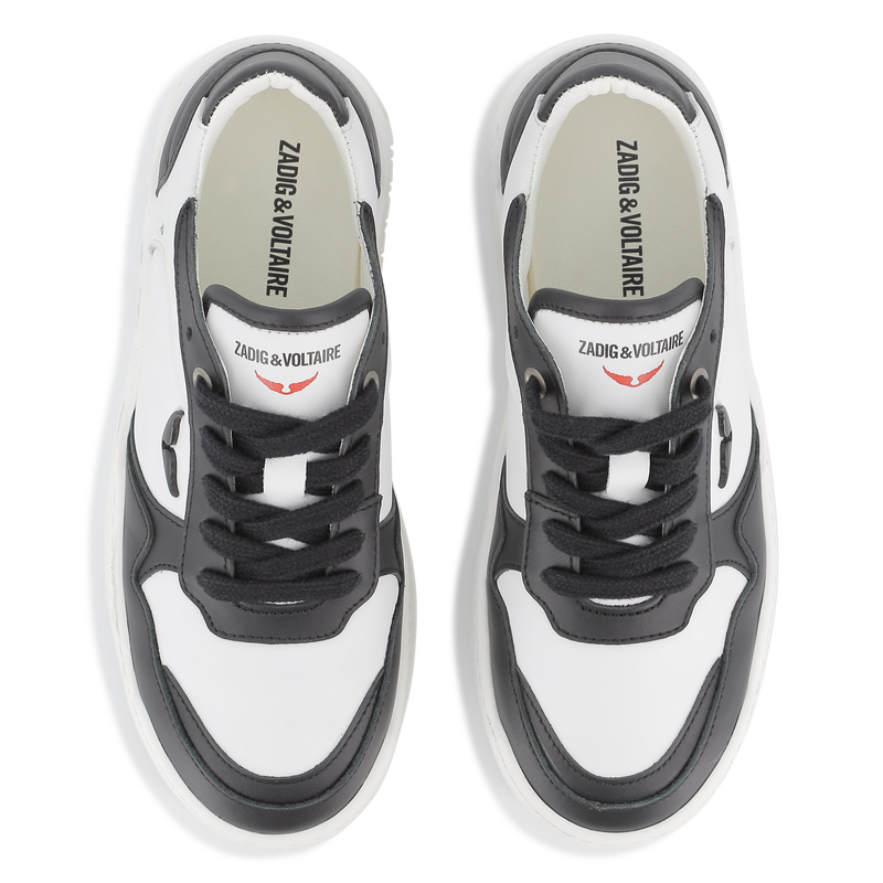 Cowhide leather lace-up sneakers ZADIG & VOLTAIRE 
                        UNISEX