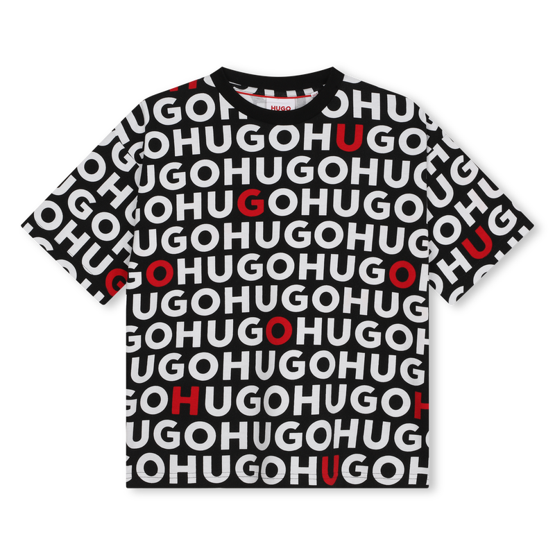 Printed cotton T-shirt HUGO 
                    BOY