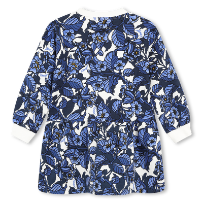 Printed Fleece Dress KENZO KIDS GIRL