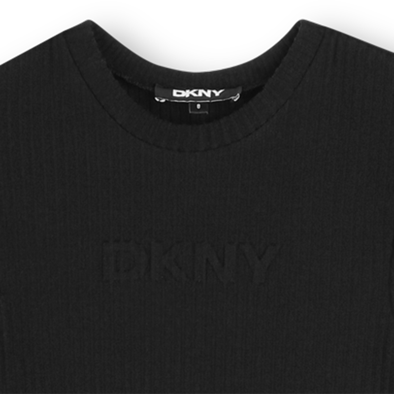 Bi-material long dress DKNY 
                    GIRL