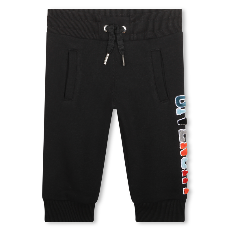 Embroidered fleece trousers GIVENCHY 
                    BOY