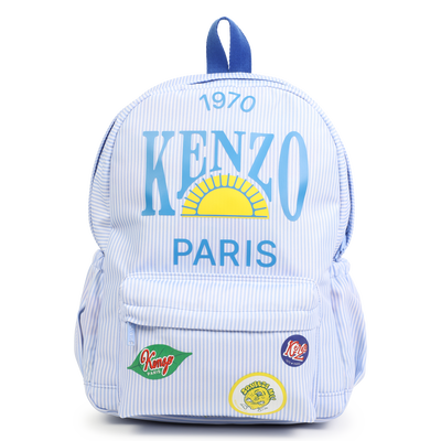 Lined canvas backpack KENZO KIDS UNISEX