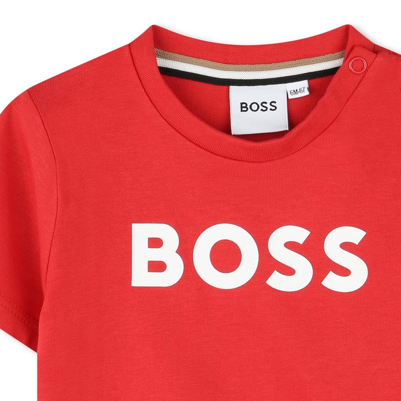 Cotton Logo T-Shirt BOSS 
                    BOY