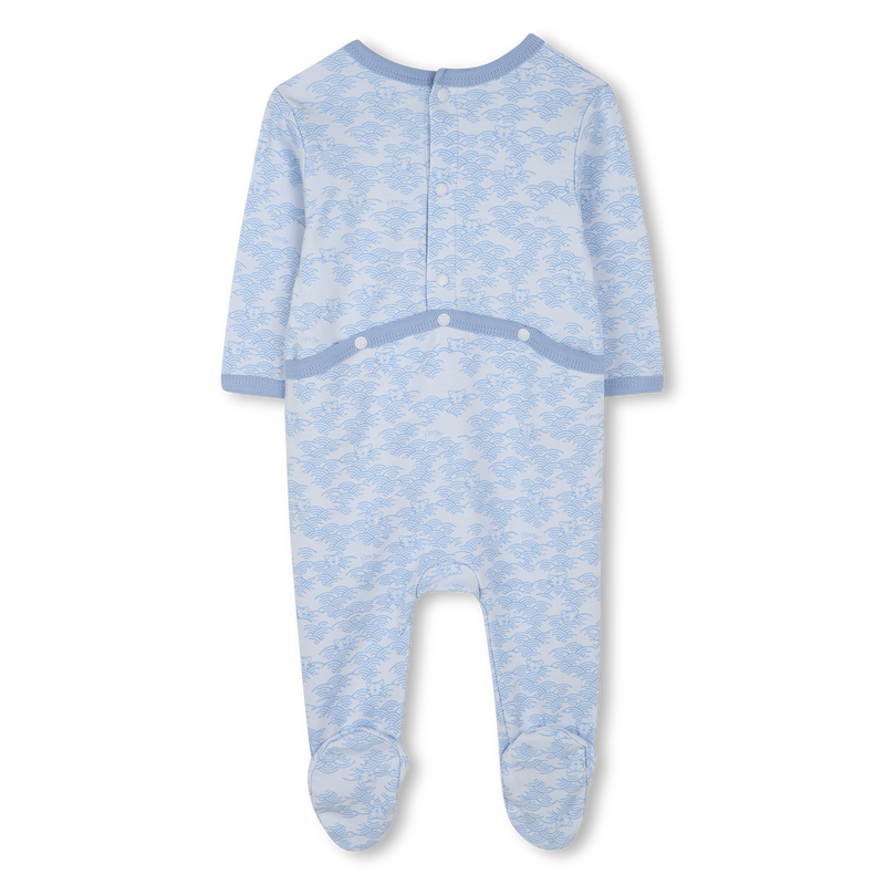 Cotton press-stud pajamas KENZO KIDS 
                        BOY