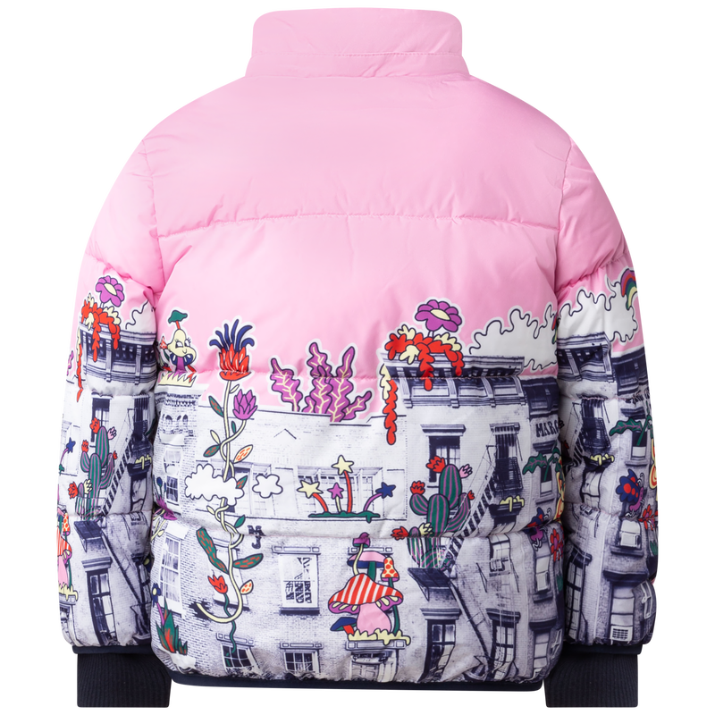 MARC JACOBS Hooded printed puffer jacket