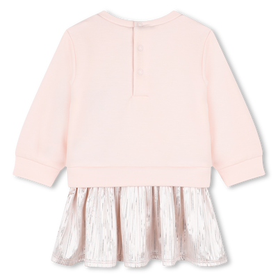 Sequined Bi-Material Dress MICHAEL KORS GIRL